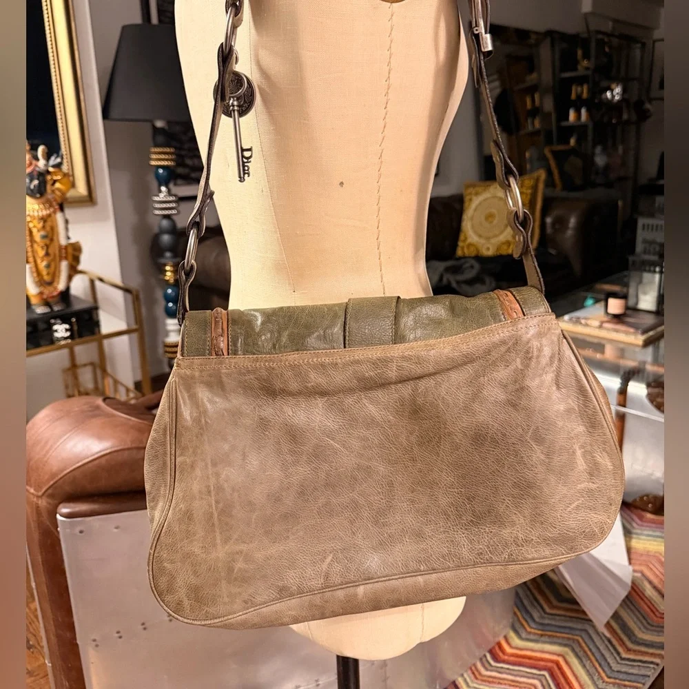 DIOR GAUCHO SADDLE  LARGE HANDBAG Limited edition color - Picture 6 of 15